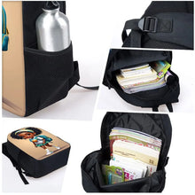 Load image into Gallery viewer, Stylish Two-Piece Set Cute African Girl Printed Backpack
