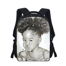 Load image into Gallery viewer, African American Girls Printed 12&quot; Backpacks
