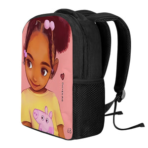 African American Girls Printed 12" Backpacks