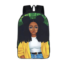 Load image into Gallery viewer, African American Student School Bags Notebook Backpacks 3D Printed Oxford Waterproof Travel Bags
