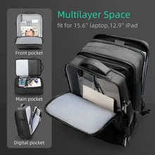 Load image into Gallery viewer, 17-inch Laptop Backpack Expandable Men Business Carry-on Travel Backpack
