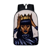 Load image into Gallery viewer, African American Student School Bags Notebook Backpacks 3D Printed Oxford Waterproof Travel Bags
