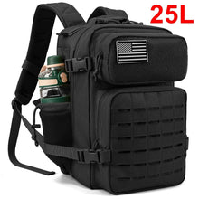 Load image into Gallery viewer, 25L/45L Tactical Backpack for Women/men Outdoor Hiking Laser Cut Molle Daypack School Bag Gym Rucksack with Dual Cup Holder
