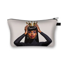 Load image into Gallery viewer, African Women Print Cosmetic Case Makeup Pouch Lipstick Storage Travel Cosmetic Organizer
