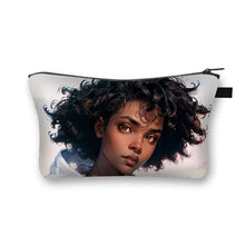 Load image into Gallery viewer, African Women Print Cosmetic Case Makeup Pouch Lipstick Storage Travel Cosmetic Organizer
