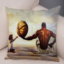 Load image into Gallery viewer, Pillowcase African men and women pillowcase decoration cartoon super dad cushion cover suitable for sofa car home
