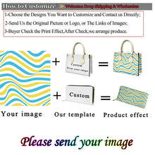 Load image into Gallery viewer, Butterfly and Flower Print Custom Name Leather Handbags for Women Elegant Shoulder Bag
