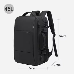 Travel business school expandable USB large capacity 17.3 laptop waterproof backpack