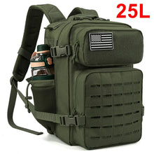 Load image into Gallery viewer, 25L/45L Tactical Backpack for Women/men Outdoor Hiking Laser Cut Molle Daypack School Bag Gym Rucksack with Dual Cup Holder
