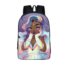 Load image into Gallery viewer, African American Student School Bags Notebook Backpacks 3D Printed Oxford Waterproof Travel Bags
