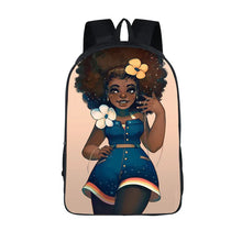 Load image into Gallery viewer, African American Student School Bags Notebook Backpacks 3D Printed Oxford Waterproof Travel Bags

