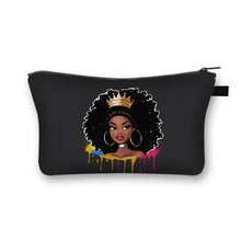 Load image into Gallery viewer, African Women Print Cosmetic Case Makeup Pouch Lipstick Storage Travel Cosmetic Organizer
