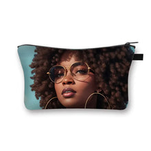 Load image into Gallery viewer, African Women Print Cosmetic Case Makeup Pouch Lipstick Storage Travel Cosmetic Organizer
