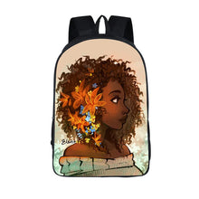 Load image into Gallery viewer, African American Student School Bags Notebook Backpacks 3D Printed Oxford Waterproof Travel Bags
