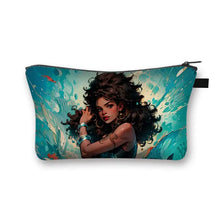 Load image into Gallery viewer, African Women Print Cosmetic Case Makeup Pouch Lipstick Storage Travel Cosmetic Organizer
