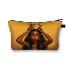 Load image into Gallery viewer, African Women Print Cosmetic Case Makeup Pouch Lipstick Storage Travel Cosmetic Organizer
