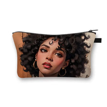 Load image into Gallery viewer, African Women Print Cosmetic Case Makeup Pouch Lipstick Storage Travel Cosmetic Organizer
