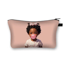 Load image into Gallery viewer, African Women Print Cosmetic Case Makeup Pouch Lipstick Storage Travel Cosmetic Organizer

