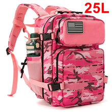 Load image into Gallery viewer, 25L/45L Tactical Backpack for Women/men Outdoor Hiking Laser Cut Molle Daypack School Bag Gym Rucksack with Dual Cup Holder
