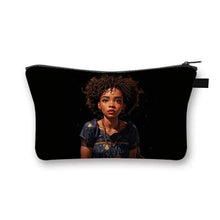 Load image into Gallery viewer, African Women Print Cosmetic Case Makeup Pouch Lipstick Storage Travel Cosmetic Organizer
