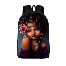 Load image into Gallery viewer, African American Student School Bags Notebook Backpacks 3D Printed Oxford Waterproof Travel Bags
