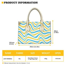 Load image into Gallery viewer, Butterfly and Flower Print Custom Name Leather Handbags for Women Elegant Shoulder Bag

