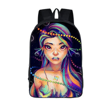 Load image into Gallery viewer, African American Student School Bags Notebook Backpacks 3D Printed Oxford Waterproof Travel Bags
