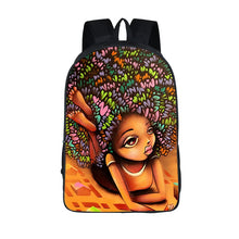Load image into Gallery viewer, African American Student School Bags Notebook Backpacks 3D Printed Oxford Waterproof Travel Bags
