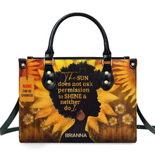 Load image into Gallery viewer, African Girl Print Leather Handbag for Black Women Fashion Top-handle Tote High Quality Luxury Shoulder Purse Shopping Messenger
