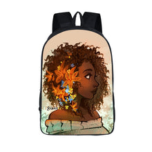 Load image into Gallery viewer, Afro American Black Girls School Backpack
