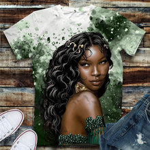 Load image into Gallery viewer, Black Girl 3D T Shirts Loose Short Sleeve Fashion Streetwear Women
