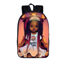 Load image into Gallery viewer, Afro American Black Girls School Backpack
