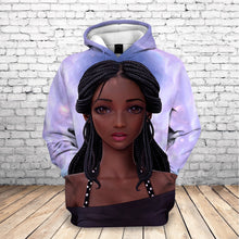 Load image into Gallery viewer, Beautiful Afro Lady Graphic Hoodies Sweatshirt Streetwear
