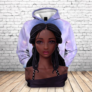 Beautiful Afro Lady Graphic Hoodies Sweatshirt Streetwear