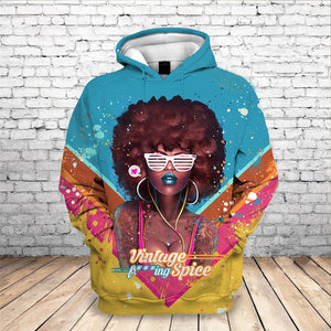 Beautiful Afro Lady Graphic Hoodies Sweatshirt Streetwear