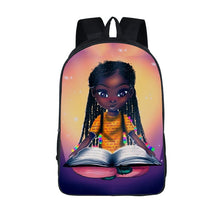 Load image into Gallery viewer, Afro American Black Girls School Backpack
