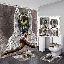 Load image into Gallery viewer, African American Queen and King Shower Curtain Set
