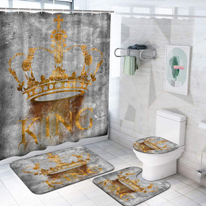 African American Queen and King Shower Curtain Set