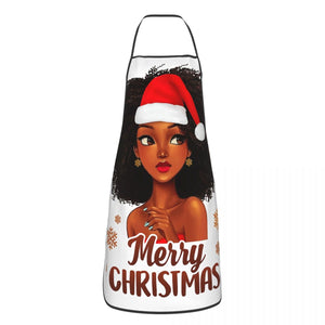 African American Woman With Glasses Aprons Men Women Adult Chef Kitchen Cooking Black Hippie Beauty Tablier Cuisine Gardening