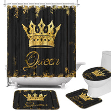 Load image into Gallery viewer, African American Queen and King Shower Curtain Set
