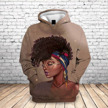 Load image into Gallery viewer, Beautiful Afro Lady Graphic Hoodies Sweatshirt Streetwear
