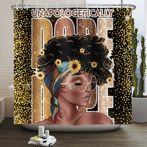 African American Girls Shower Curtain