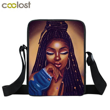 Load image into Gallery viewer, African American Female Print Shoulder Bag NBJC
