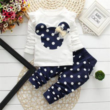 Load image into Gallery viewer, Children&#39;s Clothing Fashion Baby Girl Out 2pcs Suit Coat +Pant Cartoon Set Newborn Baby Cotton Clothes Suit
