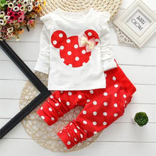 Load image into Gallery viewer, Children&#39;s Clothing Fashion Baby Girl Out 2pcs Suit Coat +Pant Cartoon Set Newborn Baby Cotton Clothes Suit
