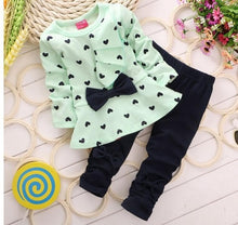 Load image into Gallery viewer, Children&#39;s Clothing Fashion Baby Girl Out 2pcs Suit Coat +Pant Cartoon Set Newborn Baby Cotton Clothes Suit
