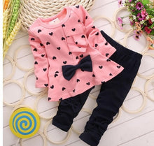 Load image into Gallery viewer, Children&#39;s Clothing Fashion Baby Girl Out 2pcs Suit Coat +Pant Cartoon Set Newborn Baby Cotton Clothes Suit
